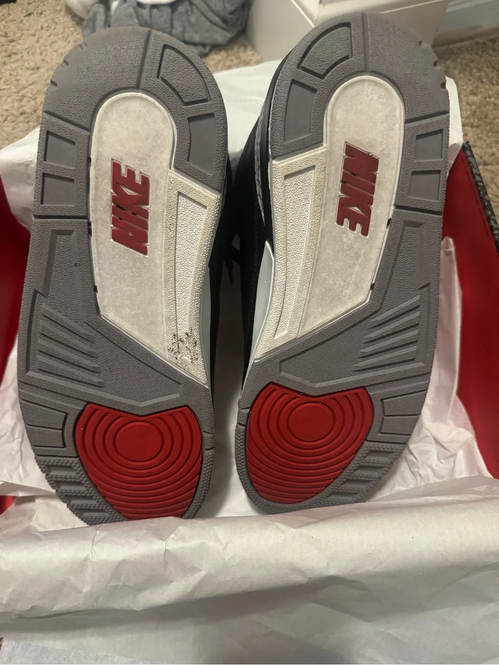Mens Jordan Black Cement 3s